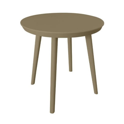 ΤΡΑΠΕΖΙ ΠΛΑΣΤΙΚΟ ΣΤΡΟΓΓΥΛΟ FYLLIANA FL8871 CAPPUCCINO ΧΡΩΜΑ 50x52εκ