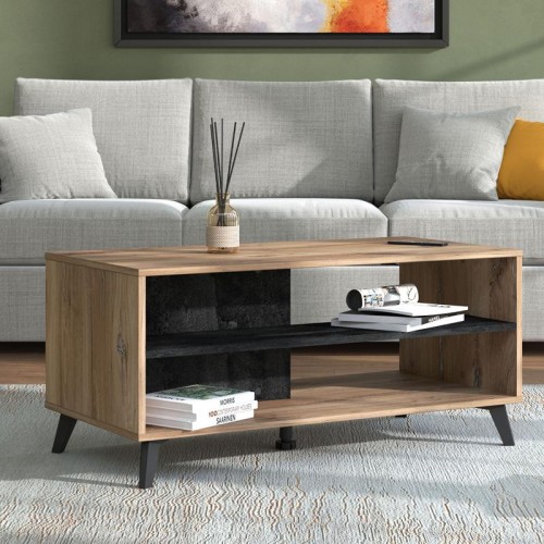 ΤΡΑΠΕΖΙ ΣΑΛΟΝΙΟΥ CORVIA KS FLAGSTAF-CARBON 102x50x47εκ