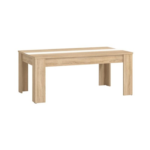 ΤΡΑΠΕΖΙ ΣΑΛΟΝΙΟΥ MARENGO SONOMA/OPAQUE WHITE 112x65x46εκ