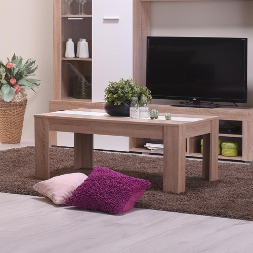 ΤΡΑΠΕΖΙ ΣΑΛΟΝΙΟΥ MARENGO SONOMA/OPAQUE WHITE 112x65x46εκ