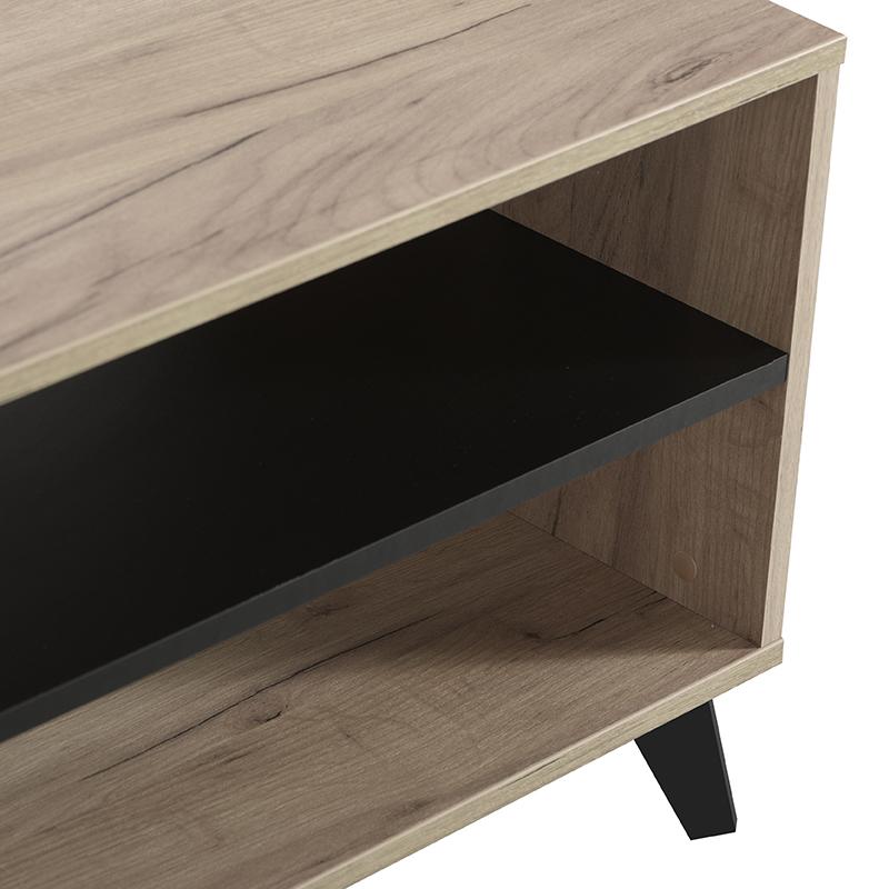 ΤΡΑΠΕΖΙ ΣΑΛΟΝΙΟΥ UMBRIA KS GREY OAK-ΜΑΥΡΟ 101x50x47εκ m.r.b