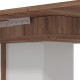 ΤΡΑΠΕΖΙ ΤΡΑΠΕΖΑΡΙΑΣ ΑΝΟΙΓΟΜΕΝΟ BURGUNDY ΛΕΥΚΟ-FLAGSTAFF OAK-ΛΕΥΚΟ HIGH GLOSS FOIL 160x90,5x78εκ
