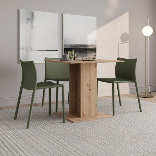 ΤΡΑΠΕΖΙ ΤΡΑΠΕΖΑΡΙΑΣ CAPUA ARTISAN OAK ΧΡΩΜΑ 80x80x76εκ ΤΡΑΠΕΖΙ ΤΡΑΠΕΖΑΡΙΑΣ CAPUA ARTISAN OAK ΧΡΩΜΑ 80x80x76εκ
