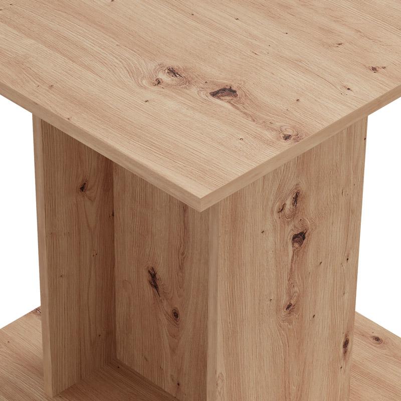 ΤΡΑΠΕΖΙ ΤΡΑΠΕΖΑΡΙΑΣ CAPUA ARTISAN OAK ΧΡΩΜΑ 80x80x76εκ