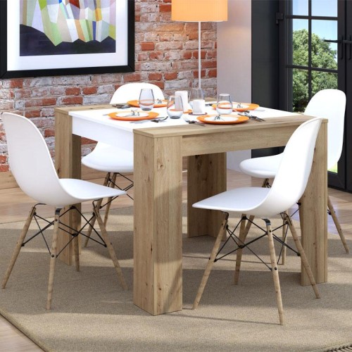 ΤΡΑΠΕΖΙ ΤΡΑΠΕΖΑΡΙΑΣ CARRARA 104 ARTISAN-ΛΕΥΚΟ 104x90,5x74,5εκ