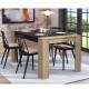ΤΡΑΠΕΖΙ ΤΡΑΠΕΖΑΡΙΑΣ CARRARA 154 ARTISAN-ΜΑΥΡΟ 154x90,5x74,5εκ