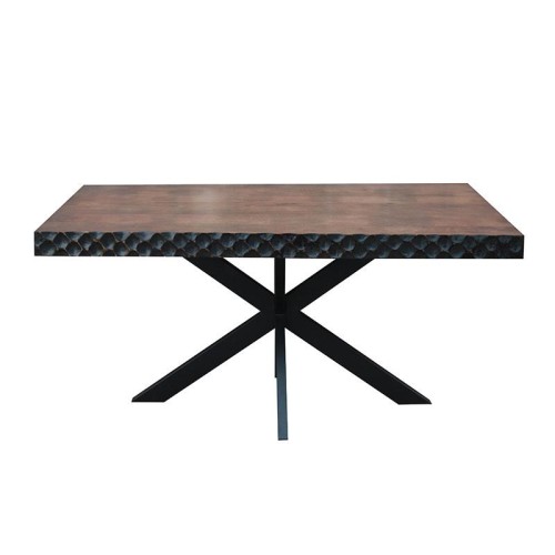 ΤΡΑΠΕΖΙ ΤΡΑΠΕΖΑΡΙΑΣ Fylliana Amrita ΚΑΦΕ ΧΡΩΜΑ 180x90x75εκ