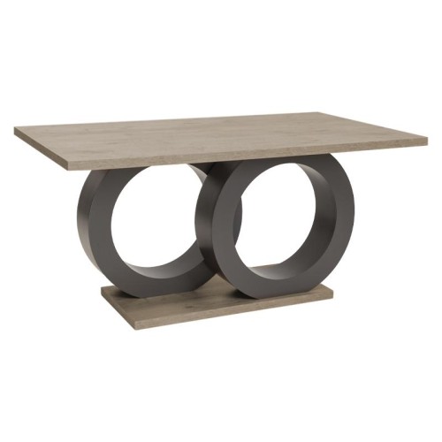 ΤΡΑΠΕΖΙ ΤΡΑΠΕΖΑΡΙΑΣ Fylliana Oregon GREY OAK 160*90*75