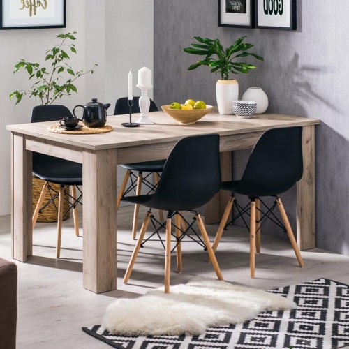 ΤΡΑΠΕΖΙ ΤΡΑΠΕΖΑΡΙΑΣ Oscar TS 160 GREY OAK 160,5x90x76,5εκ