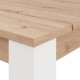 ΤΡΑΠΕΖΙ ΤΡΑΠΕΖΑΡΙΑΣ SPOLETO ΛΕΥΚΟ-ARTISAN OAK ΧΡΩΜΑ 135x80x76εκ