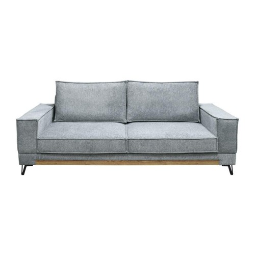 ΤΡΙΘΕΣΙΟΣ ΚΑΝΑΠΕΣ Fylliana Loftio ΓΚΡΙ ΧΡΩΜΑ 220x95x89εκ