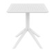 SKY WHITE 70X70X74εκ. ΤΡΑΠΕΖΙ ΠΟΛ/ΝΙΟΥ