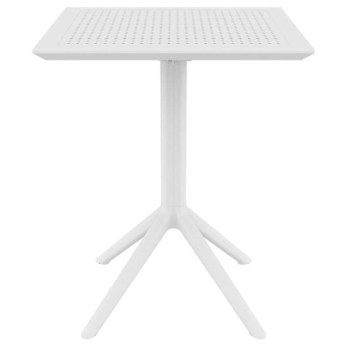 SKY WHITE 60Χ60X74εκ. ΤΡΑΠΕΖΙ ΠΤΥΣ/ΝΟ ΠΟΛ/ΝΙΟΥ