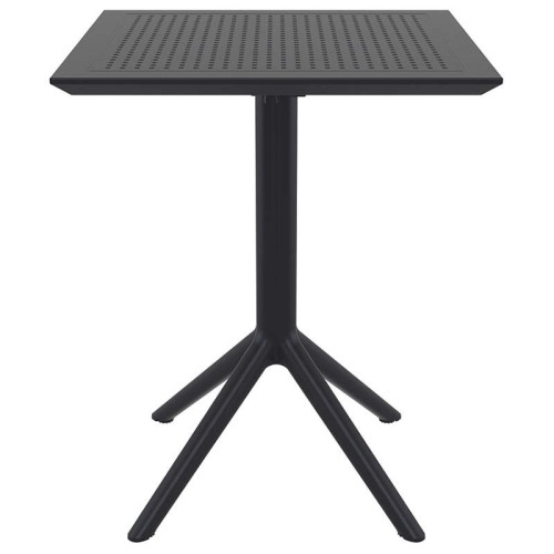 SKY BLACK 60Χ60X74εκ. ΤΡΑΠΕΖΙ ΠΤΥΣ/ΝΟ ΠΟΛ/ΝΙΟΥ