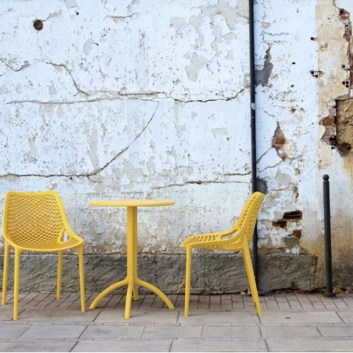 OCTOPUS Φ60Χ75εκ.YELLOW ΤΡΑΠΕΖΙ ΠΟΛ/ΝΙΟΥ