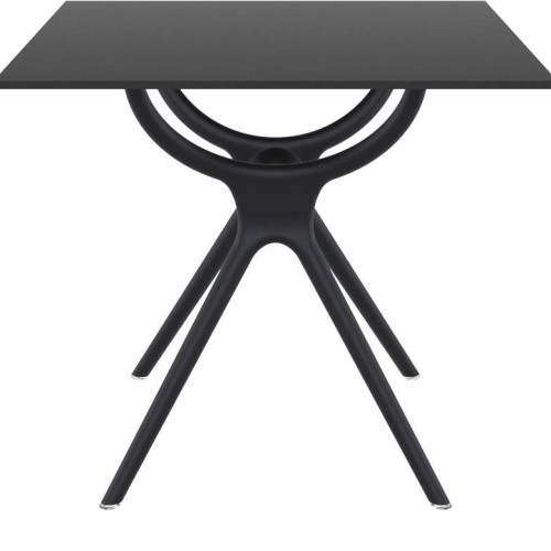 AIR ΤΡΑΠΕΖΙ 80Χ80Χ74εκ. BLACK LAMINATE 12mm