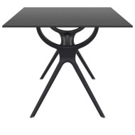 AIR ΤΡΑΠΕΖΙ 180Χ90Χ74εκ. BLACK LAMINATE 12mm