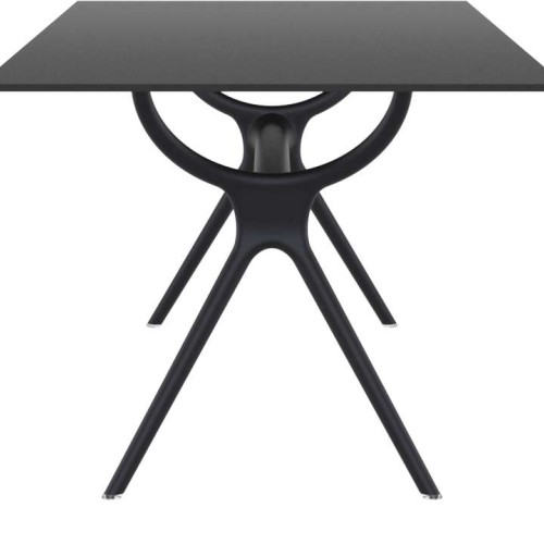 AIR ΤΡΑΠΕΖΙ 180Χ90Χ74εκ. BLACK LAMINATE 12mm