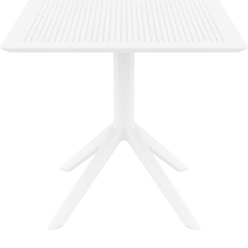 SKY WHITE 80X80X74εκ. ΤΡΑΠΕΖΙ ΠΟΛ/ΝΙΟΥ