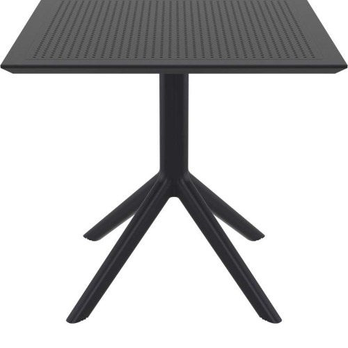 SKY BLACK 80X80X74εκ. ΤΡΑΠΕΖΙ ΠΟΛ/ΝΙΟΥ