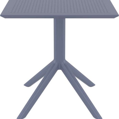 SKY DARK GREY 70X70X74εκ. ΤΡΑΠΕΖΙ ΠΟΛ/ΝΙΟΥ