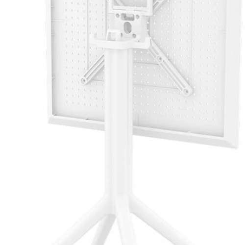 SKY WHITE 60Χ60X74εκ. ΤΡΑΠΕΖΙ ΠΤΥΣ/ΝΟ ΠΟΛ/ΝΙΟΥ