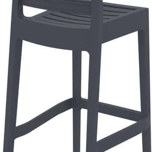 ARES ΣΚΑΜΠΟ ΜΠΑΡ75εκ. DARK GREY ΠΟΛ/ΝΙΟΥ