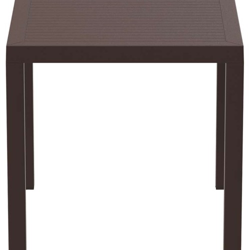 ARES ΤΡΑΠΕΖΙ 80Χ80Χ75εκ. BROWN ΠΟΛ/ΝΙΟΥ