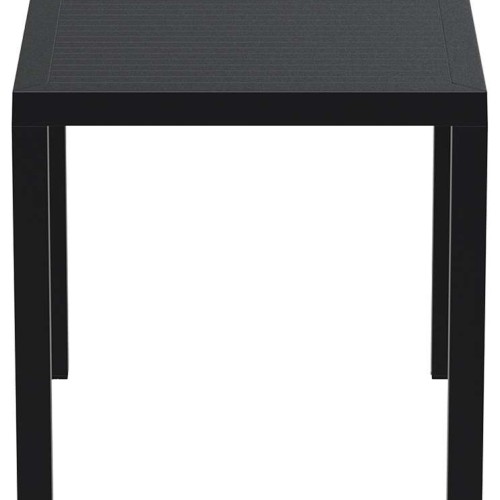 ARES ΤΡΑΠΕΖΙ 80Χ80Χ75εκ. BLACK ΠΟΛ/ΝΙΟΥ