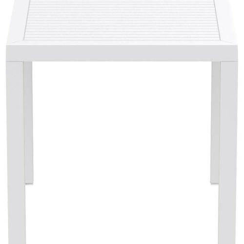 ARES ΤΡΑΠΕΖΙ 80Χ80Χ75εκ. WHITE ΠΟΛ/ΝΙΟΥ