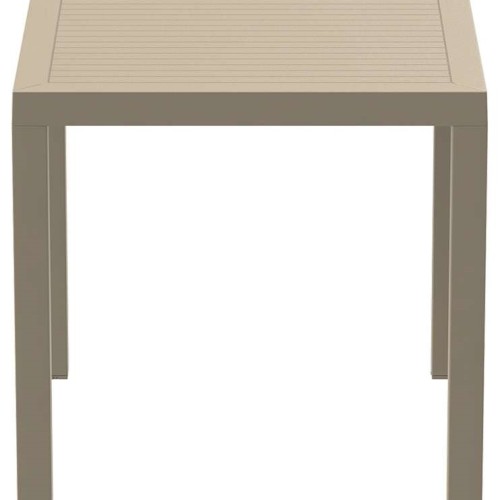 ARES ΤΡΑΠΕΖΙ 80Χ80Χ75εκ. TAUPE ΠΟΛ/ΝΙΟΥ