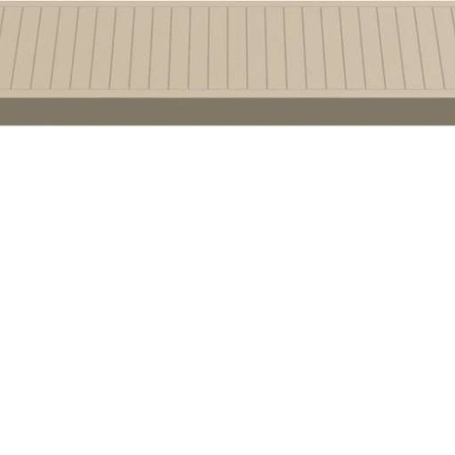 ARES ΤΡΑΠΕΖΙ 140Χ80Χ75εκ. TAUPE ΠΟΛ/ΝΙΟΥ