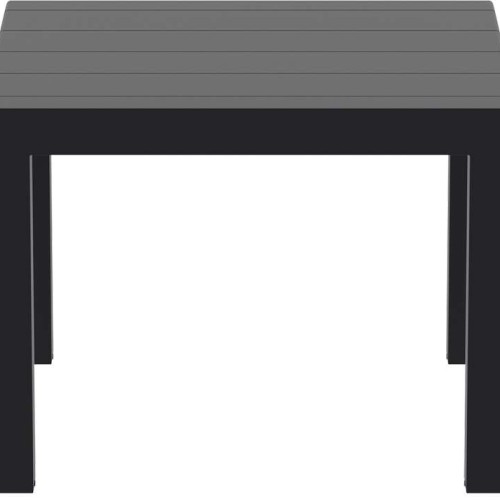 VEGAS BLACK 100X100/140Χ75εκ. ΕΠΕΚΤ.ΤΡΑΠΕΖΙ ΠΟΛ/ΝΙΟΥ