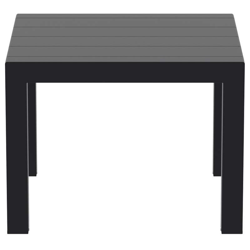 VEGAS BLACK 100X100/140Χ75εκ. ΕΠΕΚΤ.ΤΡΑΠΕΖΙ ΠΟΛ/ΝΙΟΥ