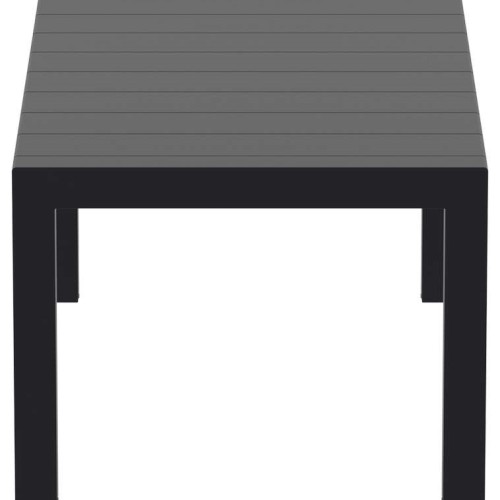 VEGAS BLACK 100X180/220Χ75εκ. ΕΠΕΚΤ.ΤΡΑΠΕΖΙ ΠΟΛ/ΝΙΟΥ