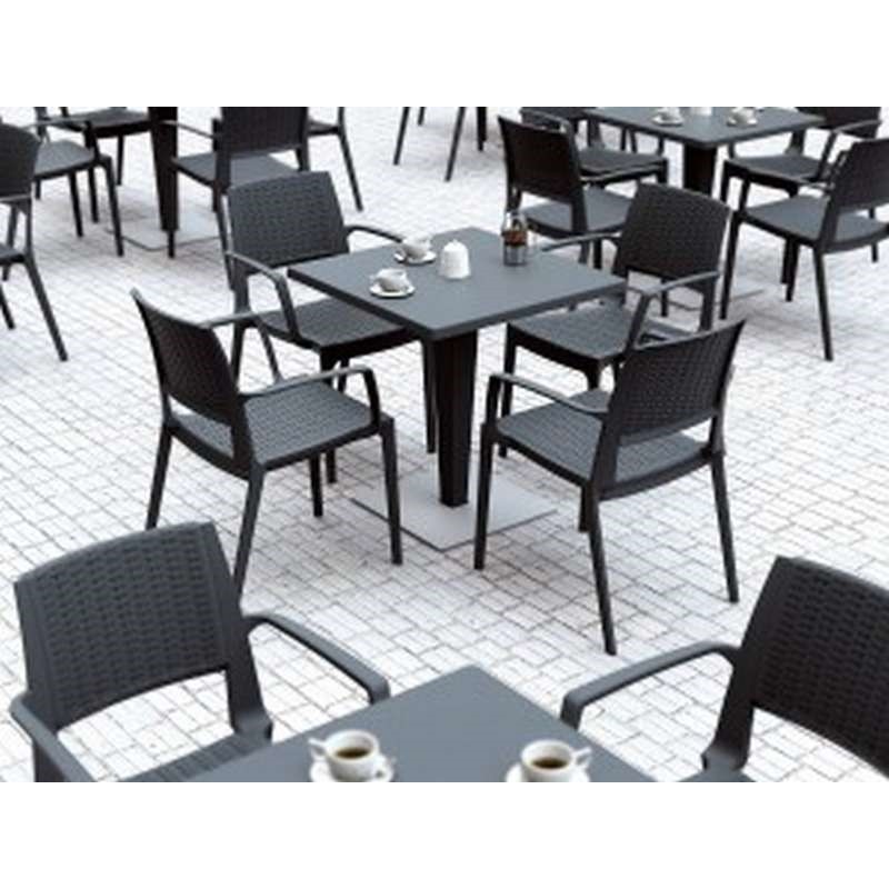 RIVA ΒΑΣΗ DARK GREY 45Χ45Χ71εκ. ΠΟΛ/ΝΙΟΥ