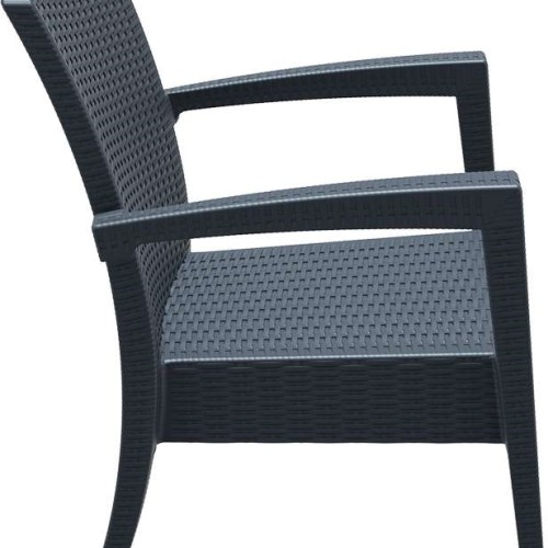 MIAMI DARK GREY ΠΟΛΥΘΡΟΝΑ 72Χ76Χ89εκ. ΠΟΛ/ΝΙΟΥ