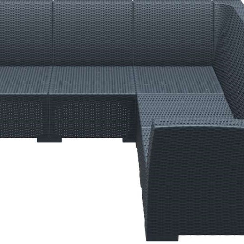 MONACO DARK GREY ΓΩΝΙΑ 207Χ207Χ79εκ. ΠΟΛ/ΝΙΟΥ