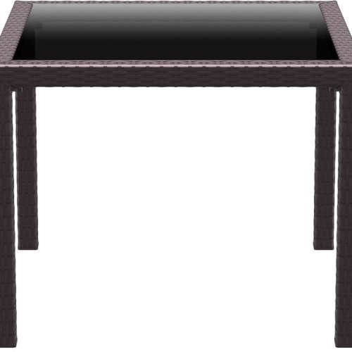BALI BROWN 94Χ94Χ75εκ. ΤΡΑΠΕΖΙ ΜΕ ΤΖΑΜΙ ΠΟΛ/ΝΙΟΥ
