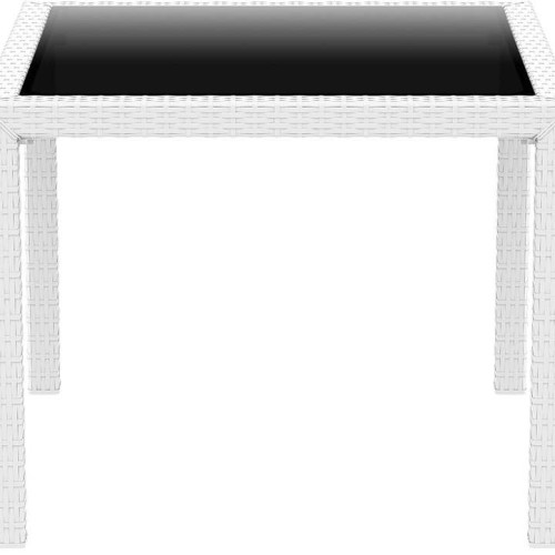 BALI WHITE 94Χ94Χ75εκ.ΤΡΑΠΕΖΙ ΜΕ ΤΖΑΜΙ ΠΟΛ/ΝΙΟΥ