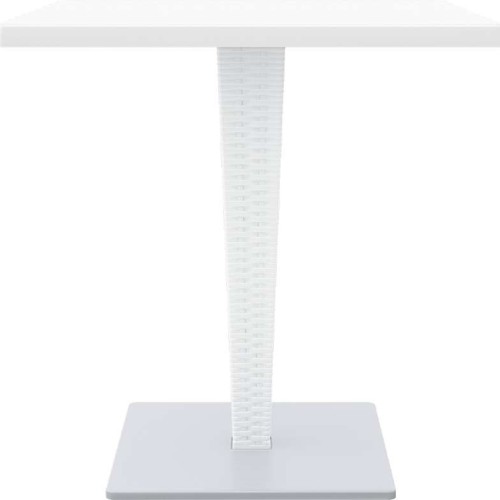 RIVA ΤΡΑΠΕΖΙ 70Χ70Χ74εκ. WHITE/BEPZAΛIT ΠΟΛ/ΝΙΟΥ