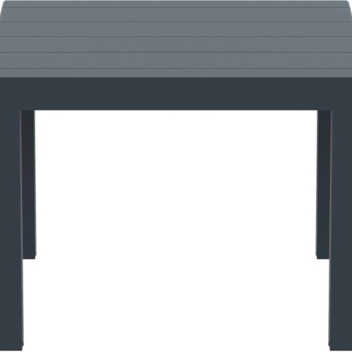 VEGAS RATTAN DARK GREY 100X100/140Χ75εκ. ΕΠΕΚΤ.ΤΡΑΠΕΖΙ