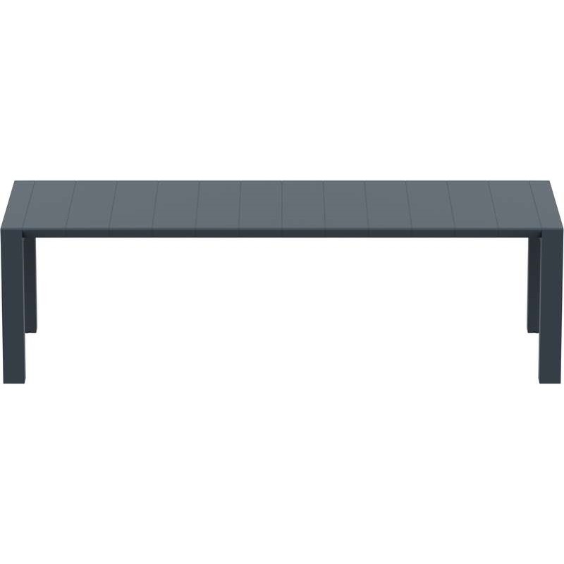 VEGAS RATTAN DARK GREY 100X260/300Χ75εκ. ΕΠΕΚΤ.ΤΡΑΠΕΖΙ