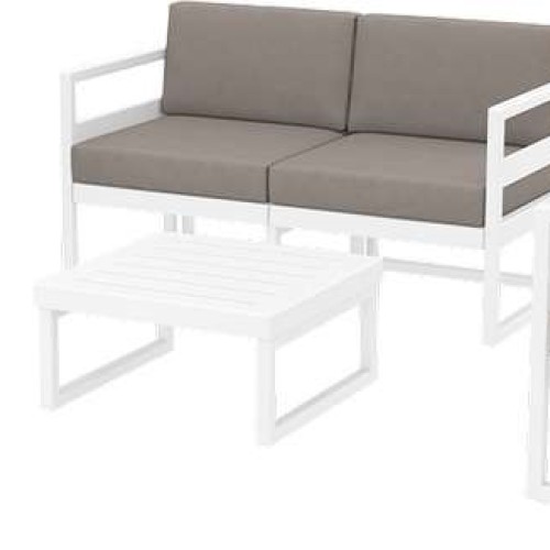 MYKONOS SET 2ΘΕΣ.WHITE ΜΕ ΜΑΞ.(2ΘΕΣ.+2ΠΟΛ.+ΤΡΑΠ 65εκ.)