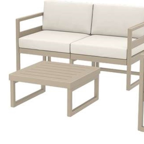 MYKONOS SET 2ΘΕΣ.TAUPE/ΜΑΞ. ΕΚΡΟΥ(2ΘΕΣ.+2ΠΟΛ.+ΤΡΑΠ 65εκ.)