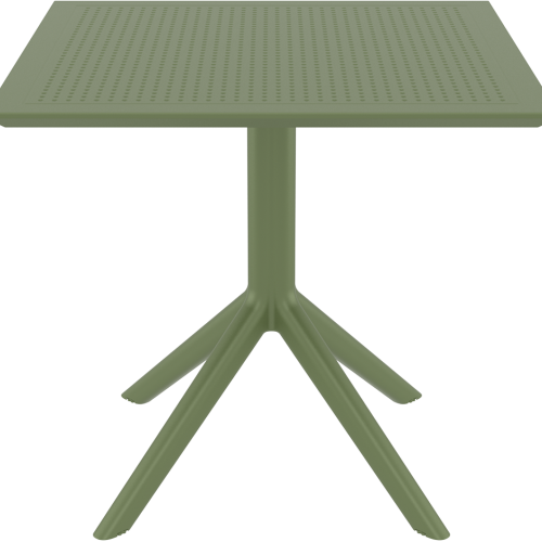 SKY OLIVE GREEN 80X80X74εκ. ΤΡΑΠΕΖΙ  ΠΟΛ/ΝΙΟΥ