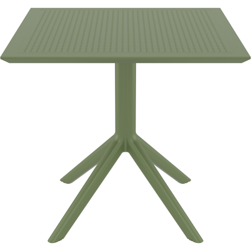 SKY OLIVE GREEN 80X80X74εκ. ΤΡΑΠΕΖΙ  ΠΟΛ/ΝΙΟΥ