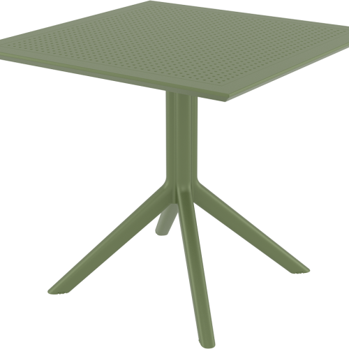 SKY OLIVE GREEN 80X80X74εκ. ΤΡΑΠΕΖΙ  ΠΟΛ/ΝΙΟΥ