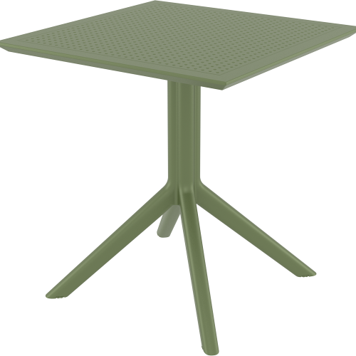 SKY OLIVE GREEN 70X70X74εκ. ΤΡΑΠΕΖΙ ΠΟΛ/ΝΙΟΥ