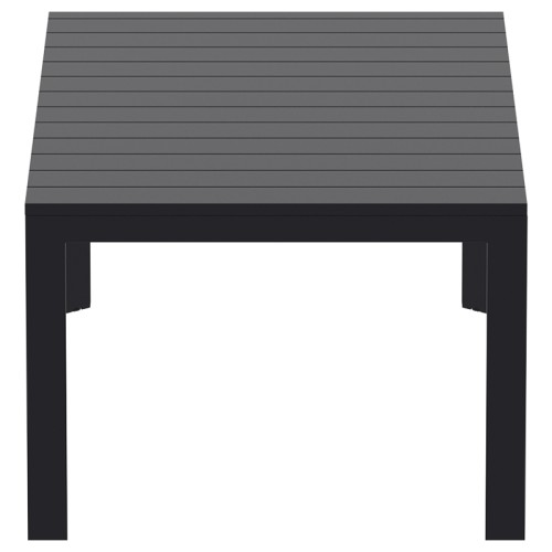 ATLANTIC BLACK 100X210/280Χ76εκ. ΕΠΕΚΤ.ΤΡΑΠΕΖΙ ΠΟΛ/ΝΙΟΥ